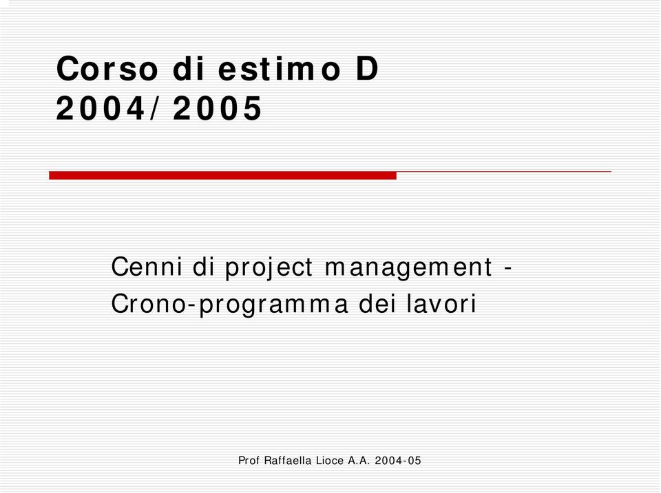 project management -