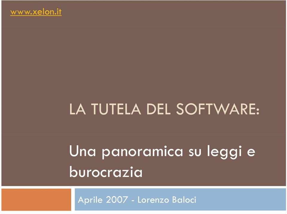 SOFTWARE: Una panoramica