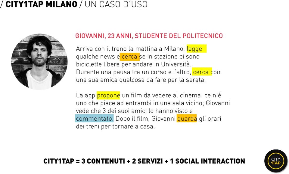 Durante una pausa tra un corso e l altro, cerca con una sua amica qualcosa da fare per la serata.