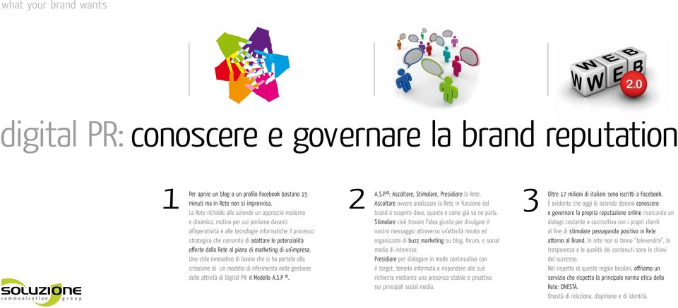 potenzialità offerte dalla Rete al piano di marketing di un impresa.