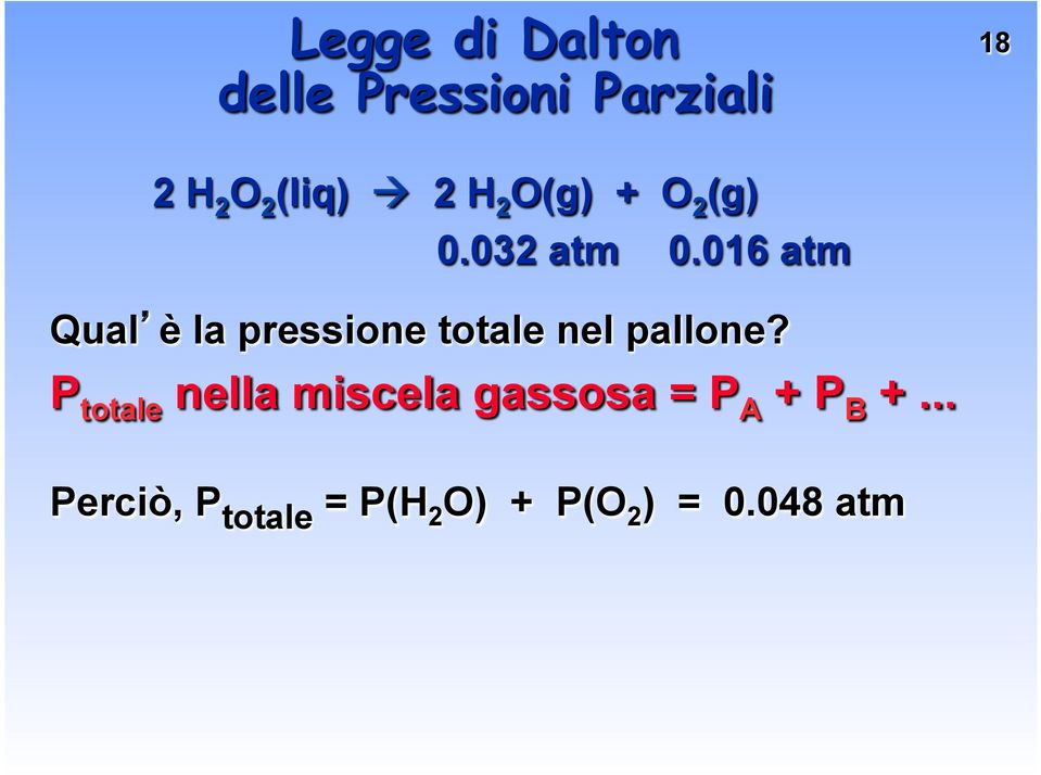 016 atm Qual è la pressione totale nel pallone?