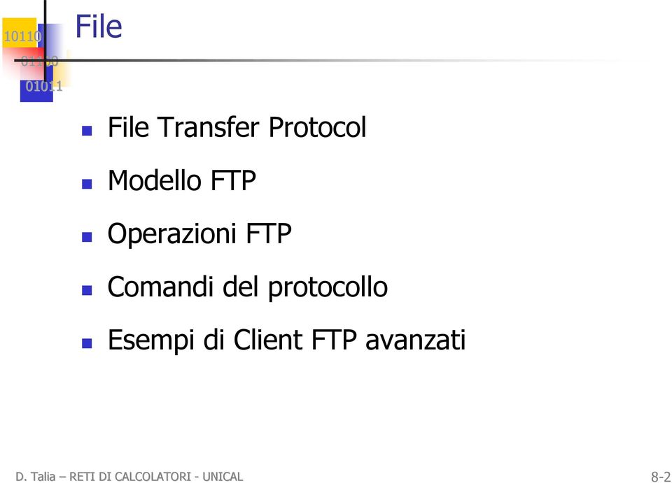 protocollo Esempi di Client FTP