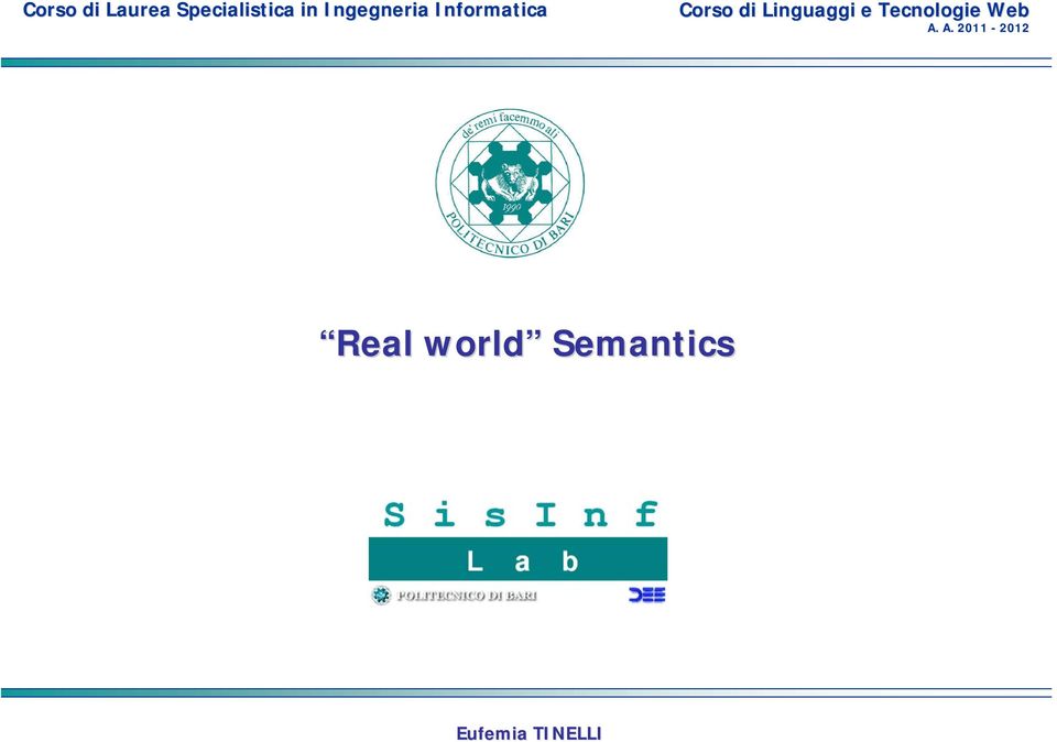 Linguaggi e Tecnologie Web A.