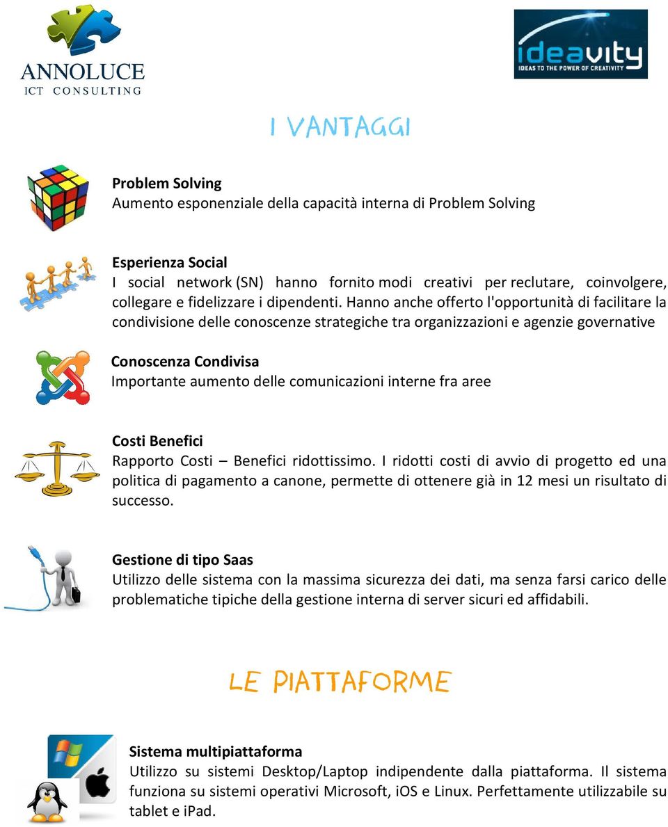 Hanno anche offerto l'opportunità di facilitare la condivisione delle conoscenze strategiche tra organizzazioni e agenzie governative Conoscenza Condivisa Importante aumento delle comunicazioni