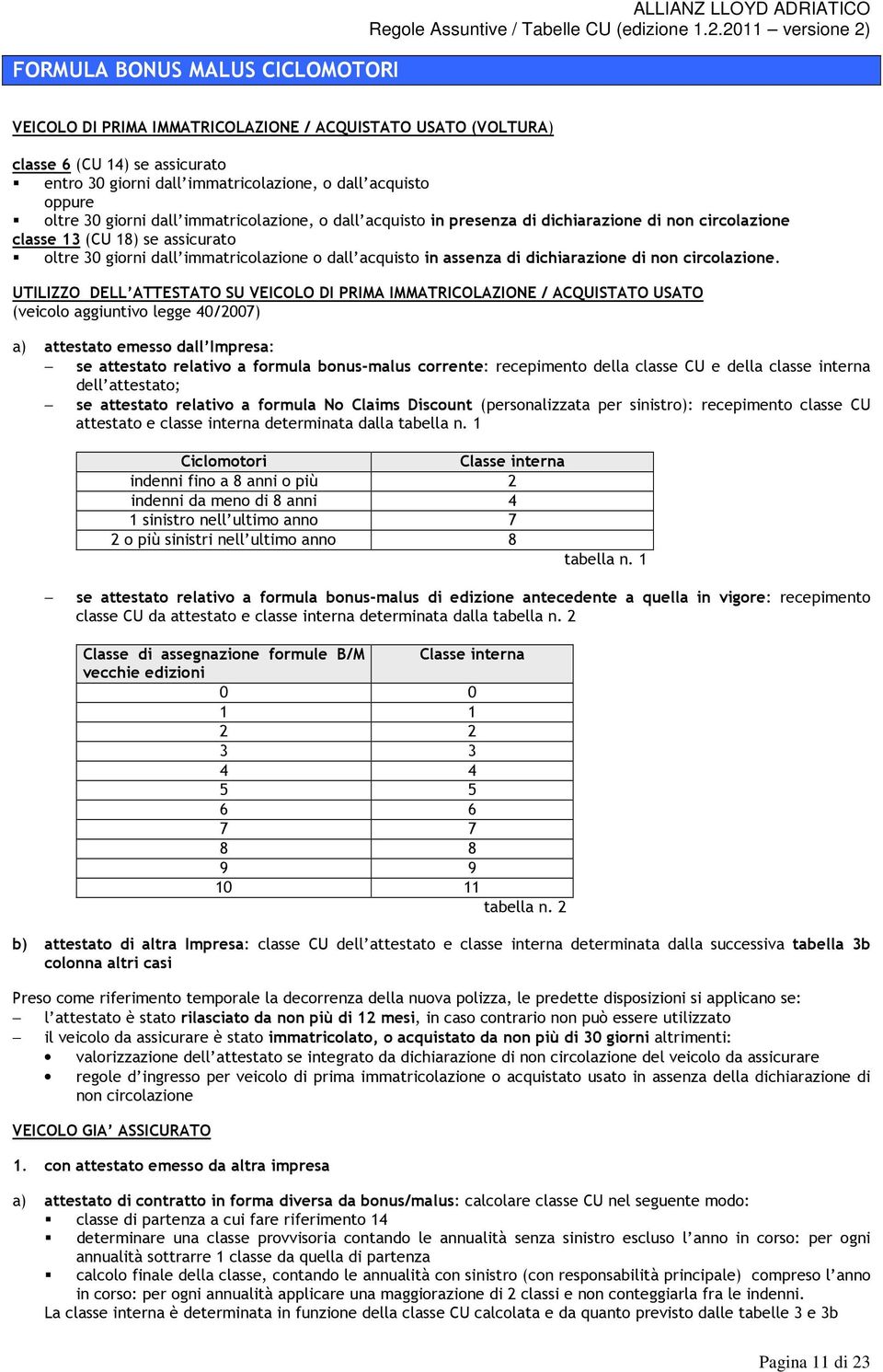 acquisto in assenza di dichiarazione di non circolazione.