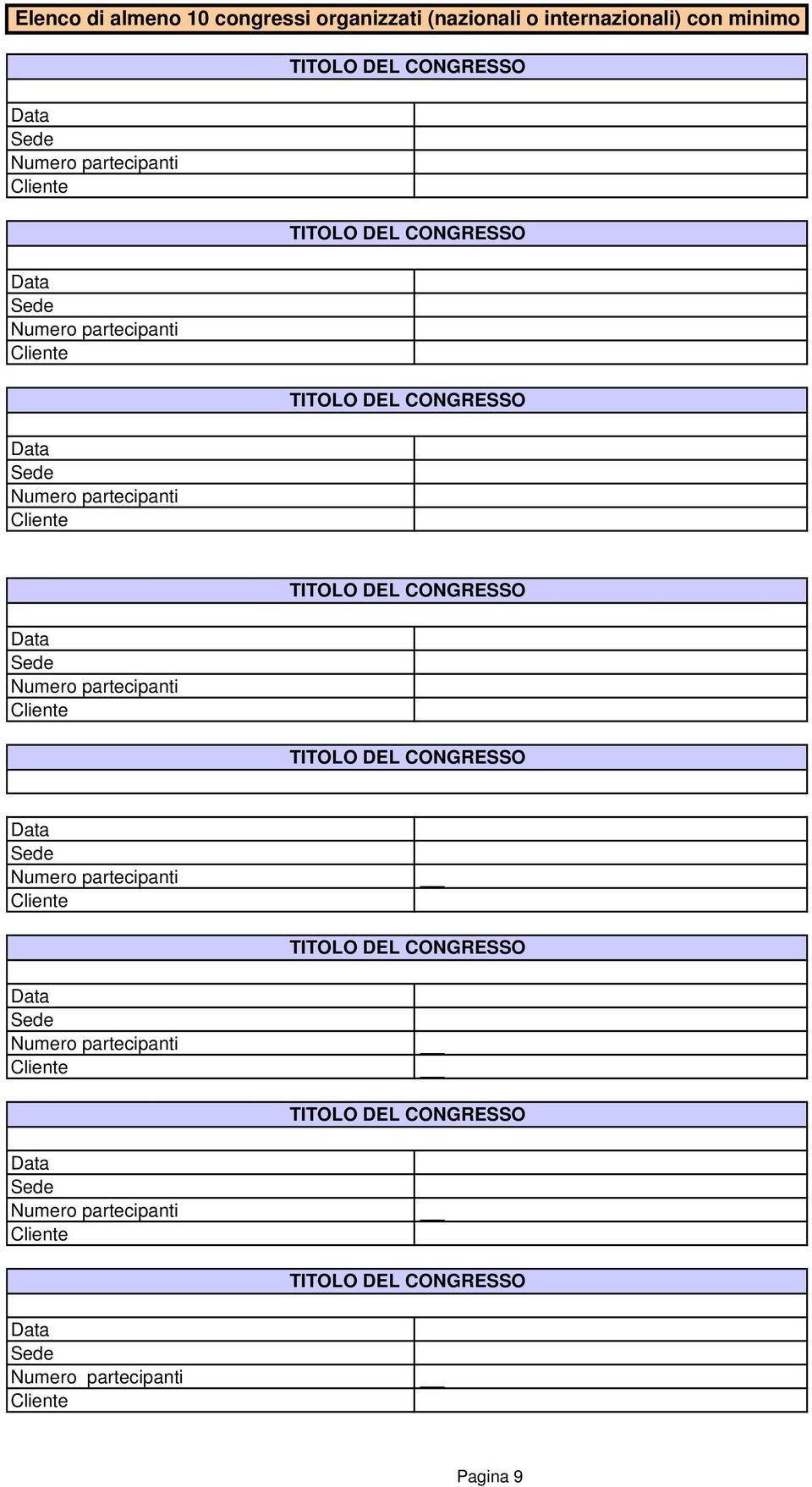 CONGRESSO TITOLO DEL CONGRESSO TITOLO DEL CONGRESSO TITOLO DEL