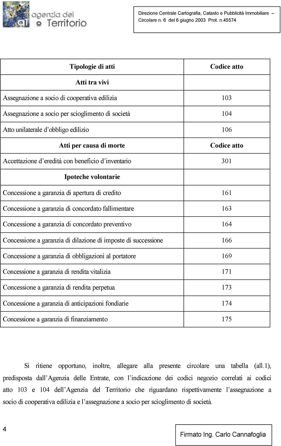 fallimentare 163 Concessione a garanzia di concordato preventivo 164 Concessione a garanzia di dilazione di imposte di successione 166 Concessione a garanzia di obbligazioni al portatore 169