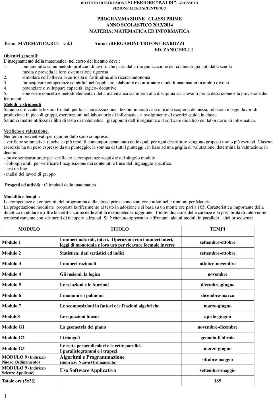 puntare tutt su un metd prficu di lavr che parta dalla rirganizzazine dei cntenuti già nti dalla scula media e preveda la lr sistemazine rigrsa 2.