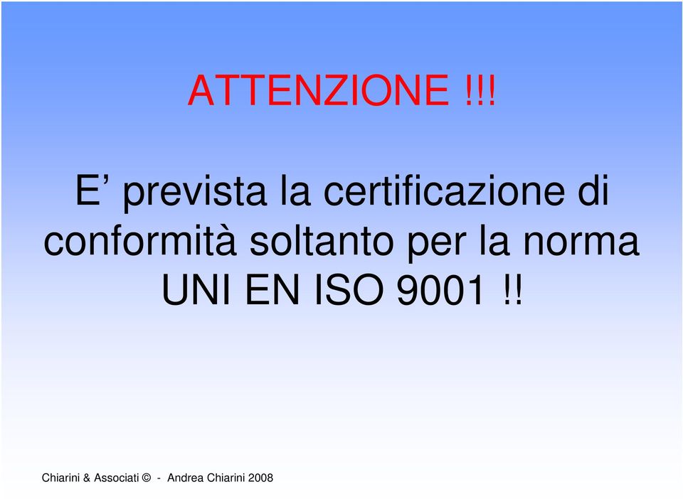 certificazione di