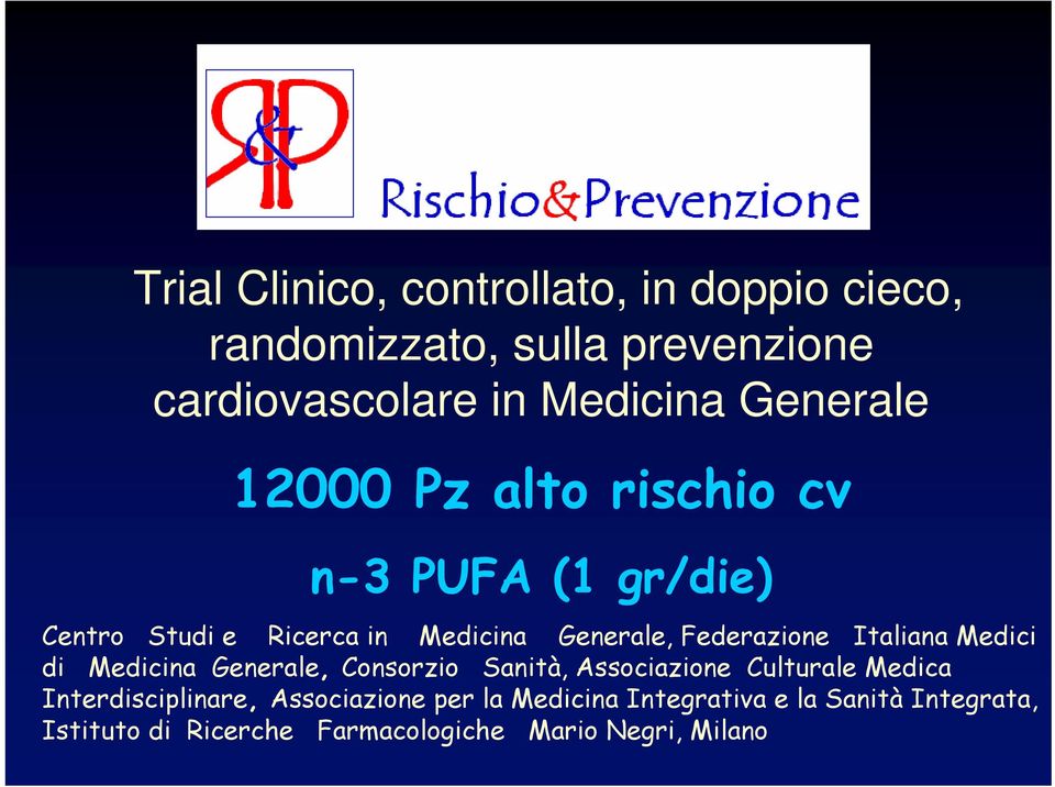 Federazione Italiana Medici di Medicina Generale, Consorzio Sanità, Associazione Culturale Medica