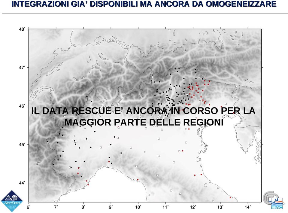 DATA RESCUE E ANCORA IN CORSO