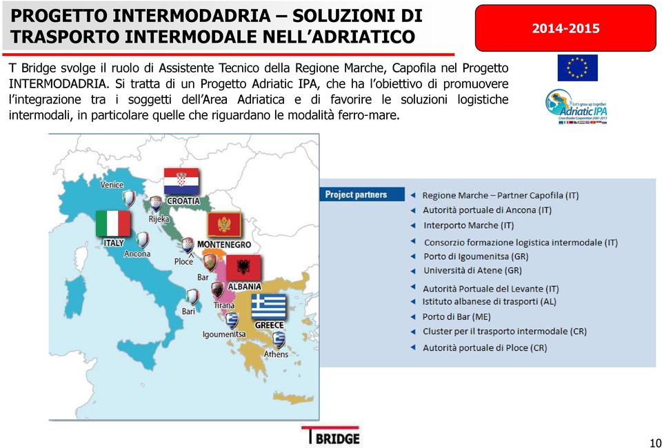 Si tratta di un Progetto Adriatic IPA, che ha l obiettivo di promuovere l integrazione tra i soggetti dell