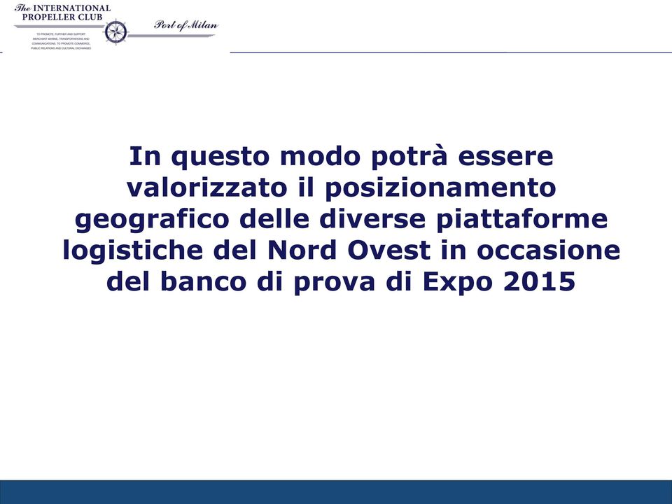 diverse piattaforme logistiche del Nord