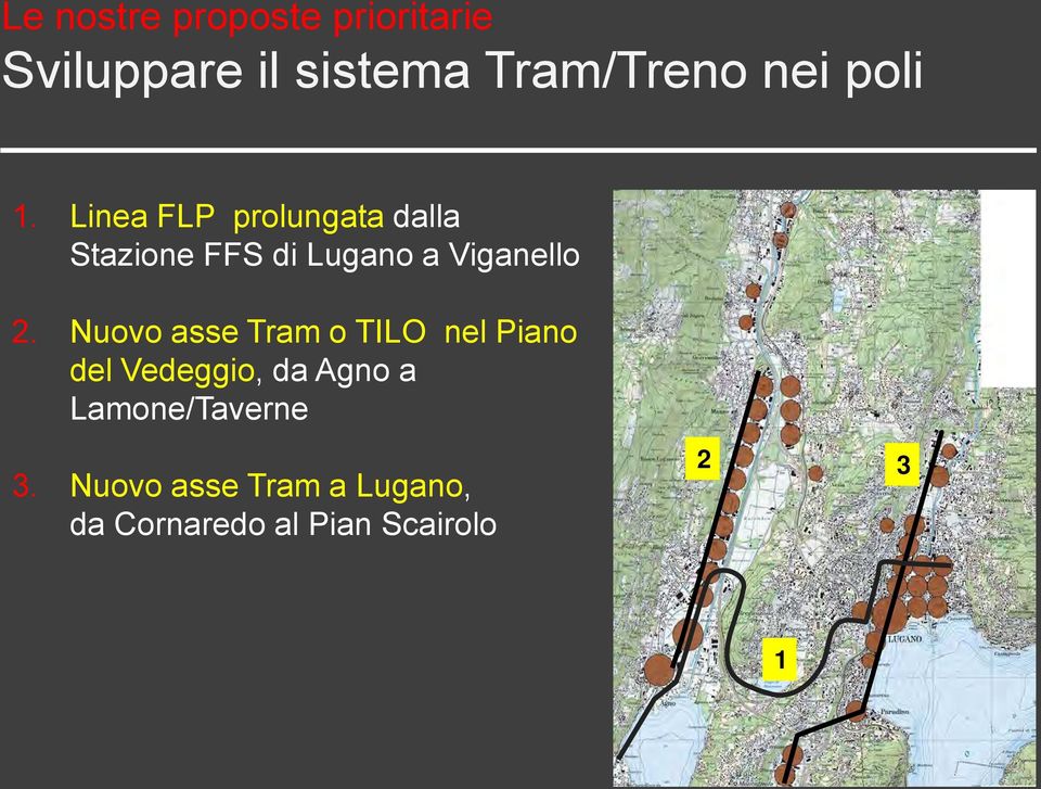 Linea FLP prolungata dalla Stazione FFS di Lugano a Viganello 2.