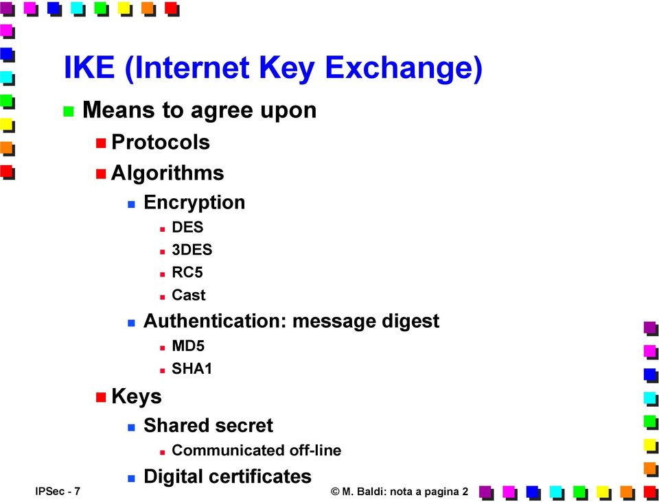 message digest MD5 SHA1 Keys Shared secret Communicated