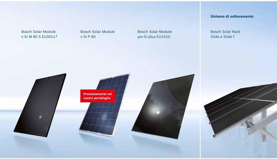 Solar Module µm-si plus EU1510 Bosch Solar Rack