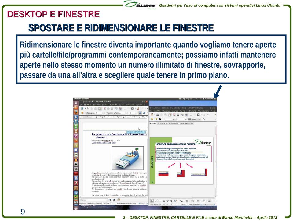 contemporaneamente; possiamo infatti mantenere aperte nello stesso momento un numero