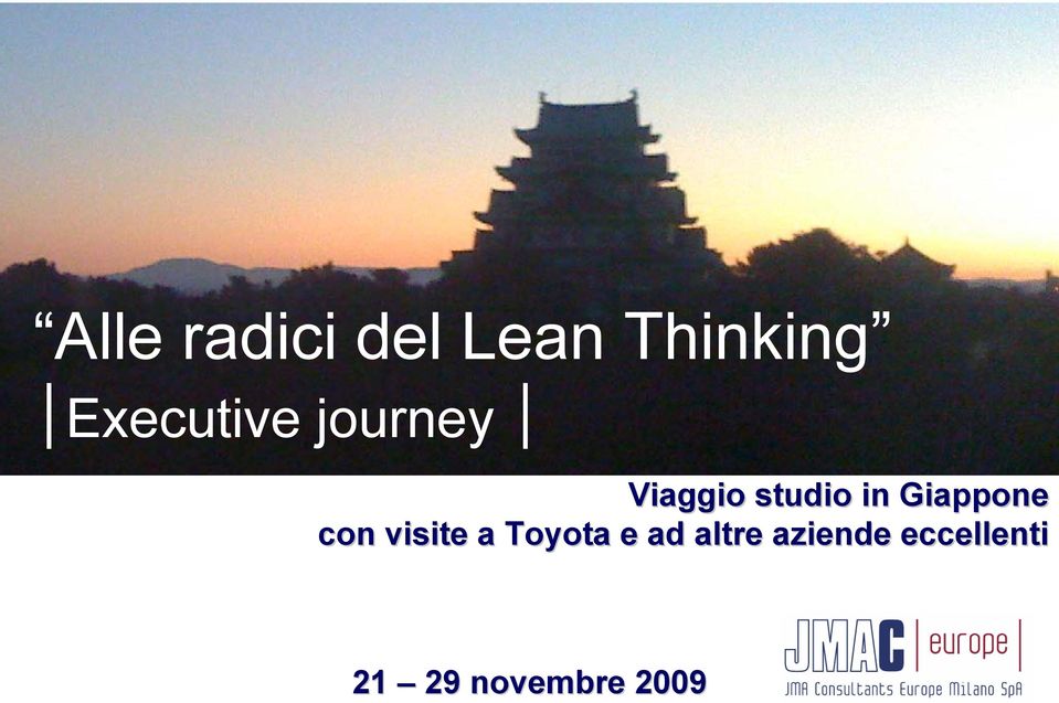 Giappone con visite a Toyota e ad