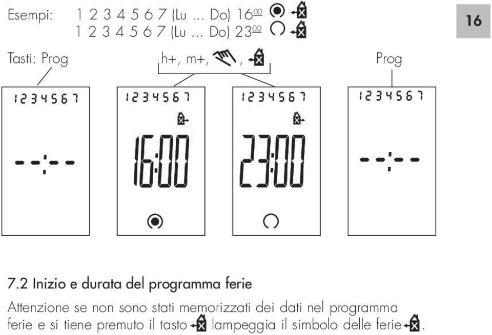 2 Inizio e durata del programma ferie Attenzione se non sono stati