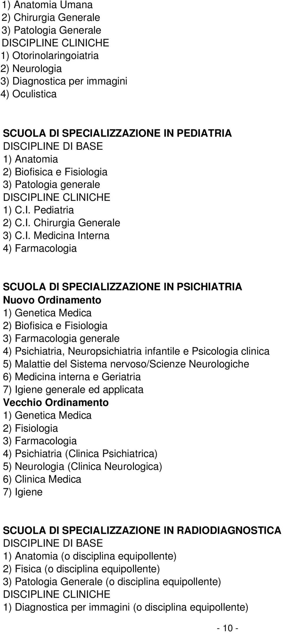 Pediatria 2) C.I.