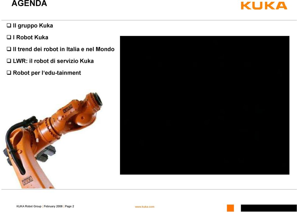il robot di servizio Kuka Robot per l