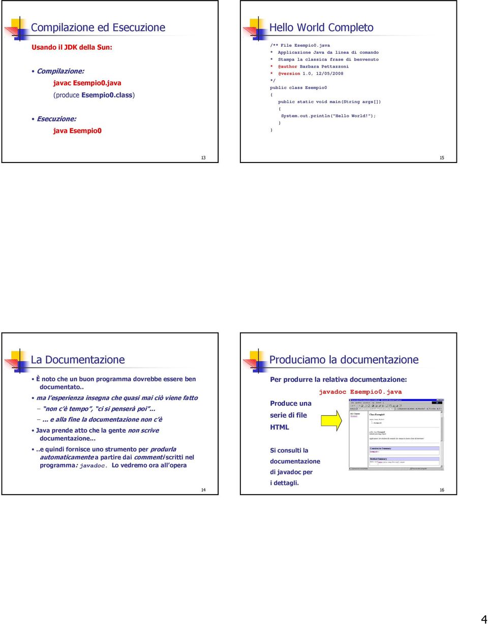 0, 12/05/2008 */ public class Esempio0 public static void main(string args[]) System.out.println("Hello World!