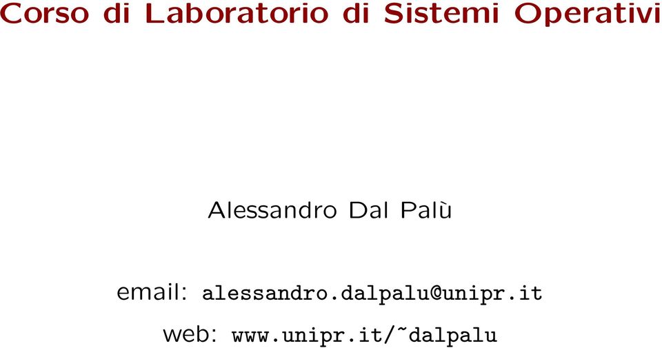 Dal Palù email: alessandro.