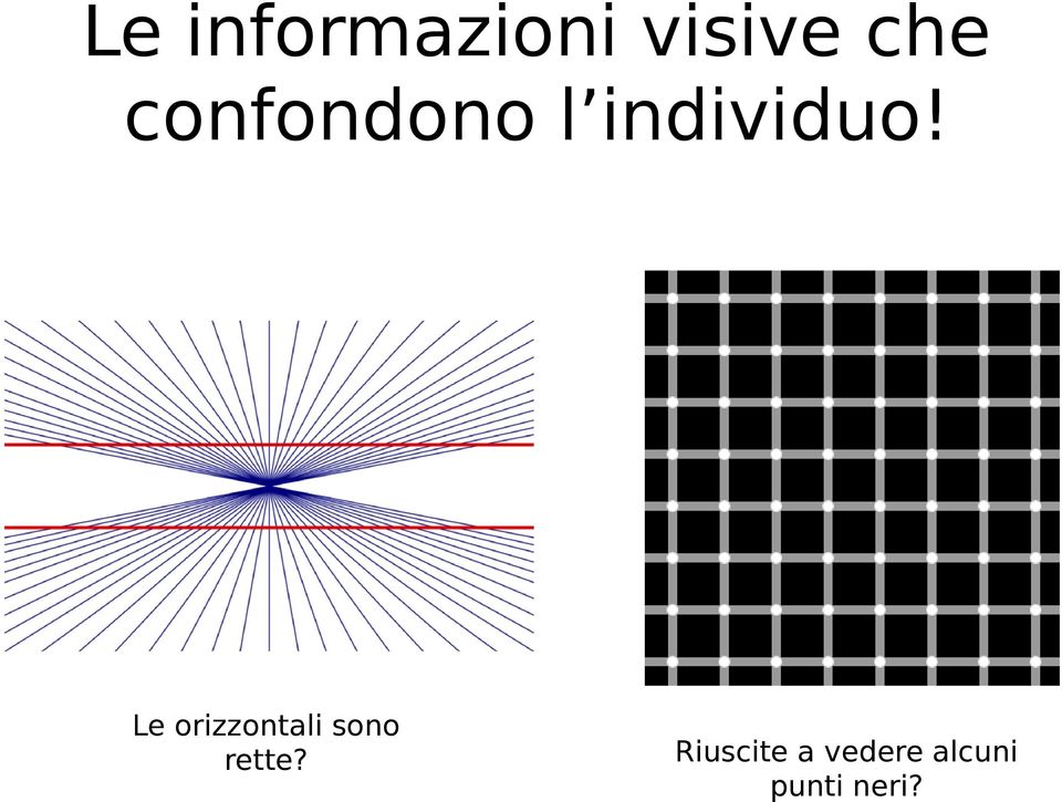 Le orizzontali sono rette?