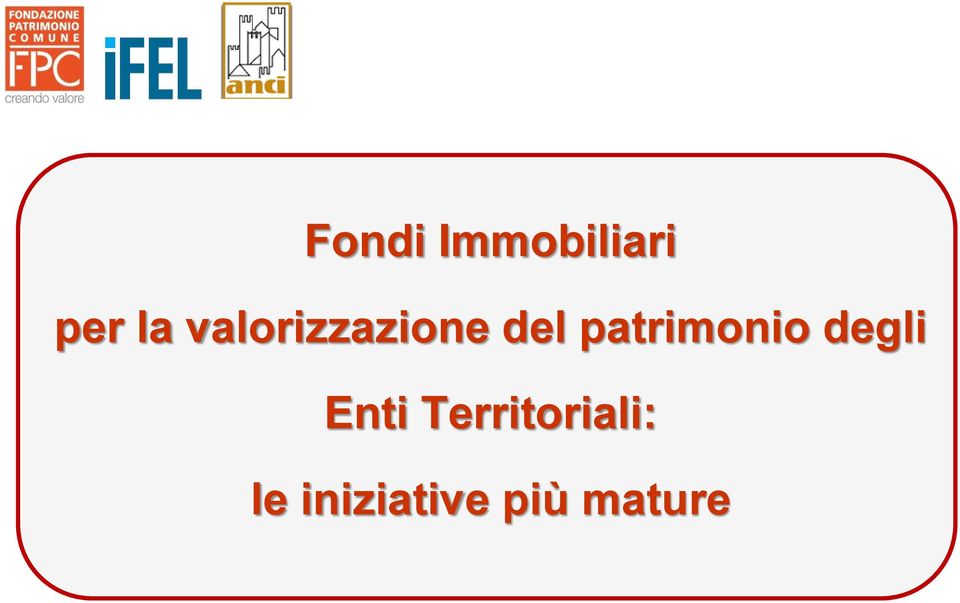 patrimonio degli Enti