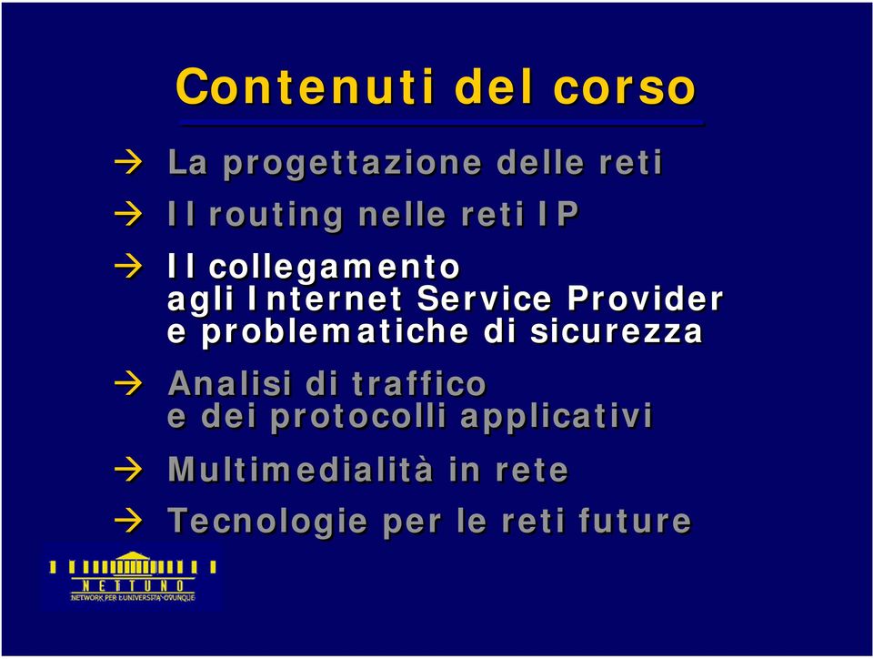 problematiche di sicurezza Analisi di traffico e dei