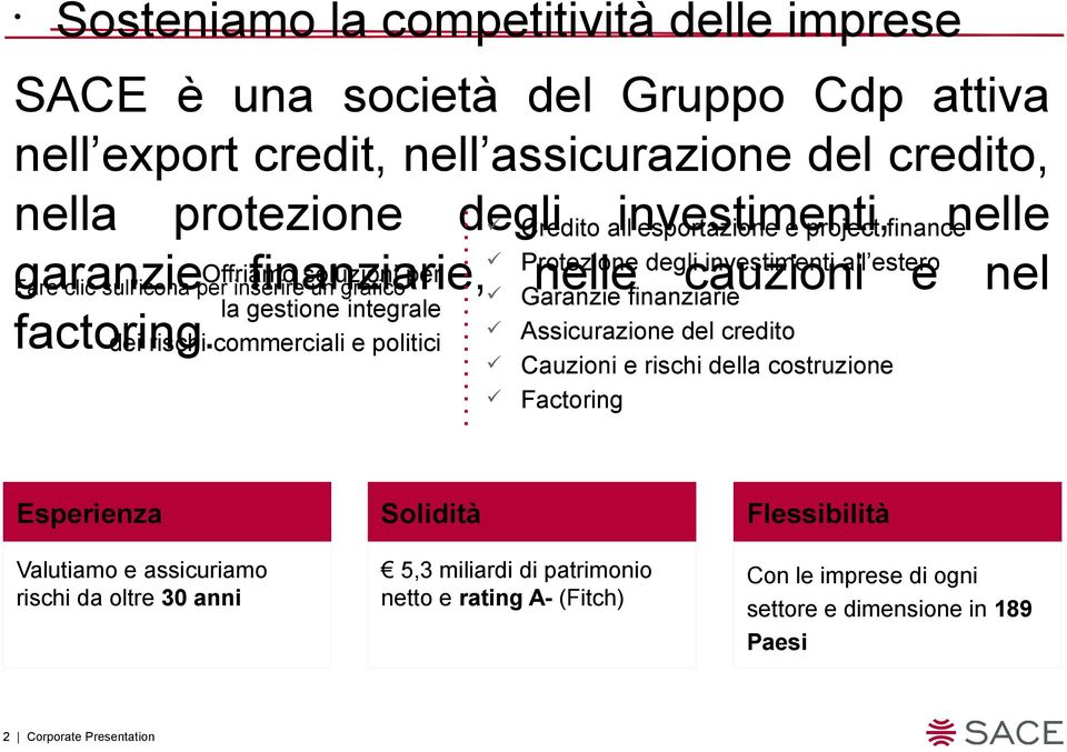 nel ü la gestione integrale Garanzie finanziarie ü factoring.