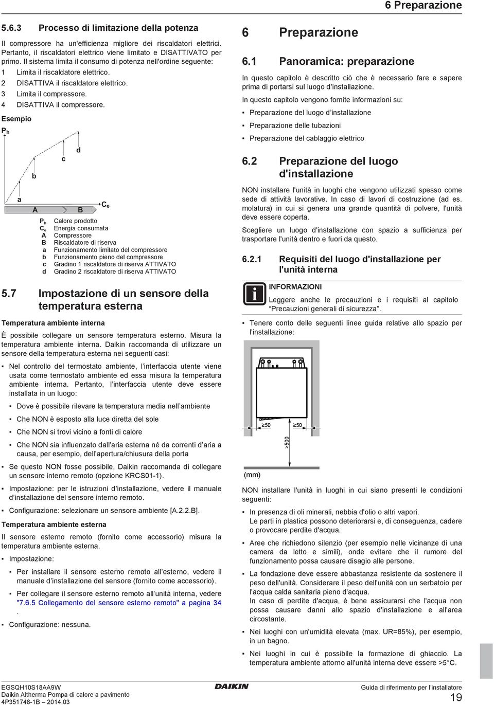 Esempio P h A P h C e A B c d c d B C e Clore prodotto Energi consumt Compressore Riscldtore di riserv Funzionmento limitto del compressore Funzionmento pieno del compressore Grdino 1 riscldtore di