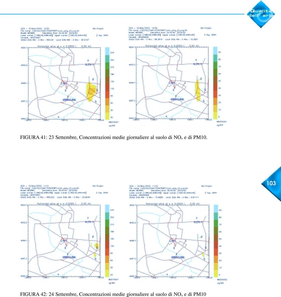 PM10. 103 FIGURA 42: 24 Settembre,