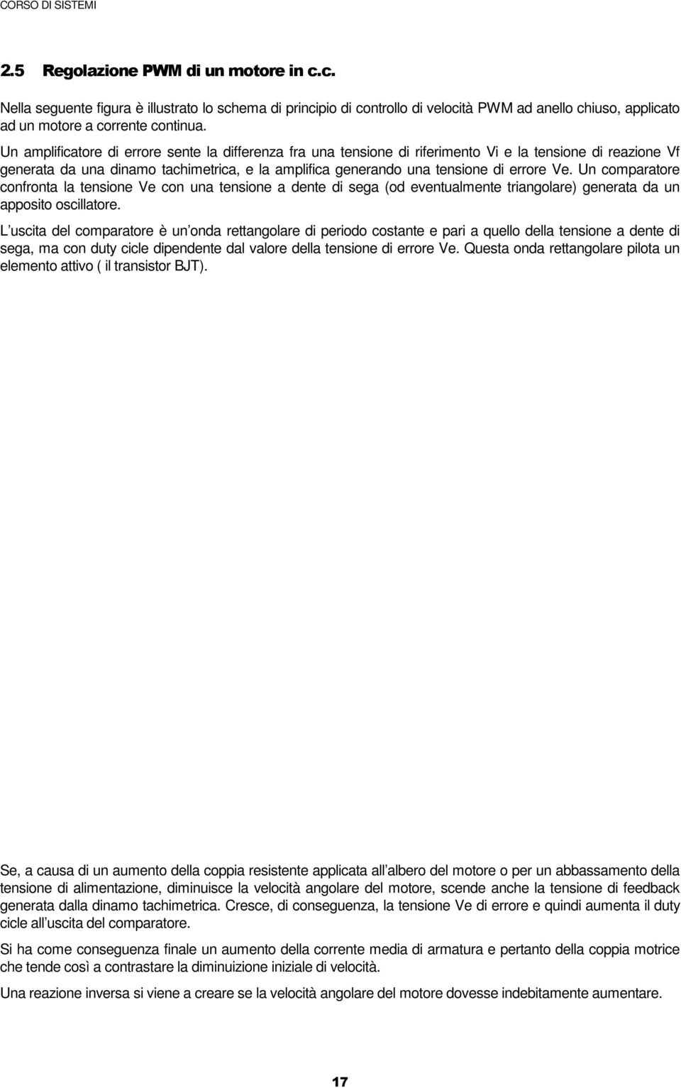 Un comparatore confronta la tenione Ve con una tenione a dente di ega od eventualmente triangolare generata da un appoito ocillatore.