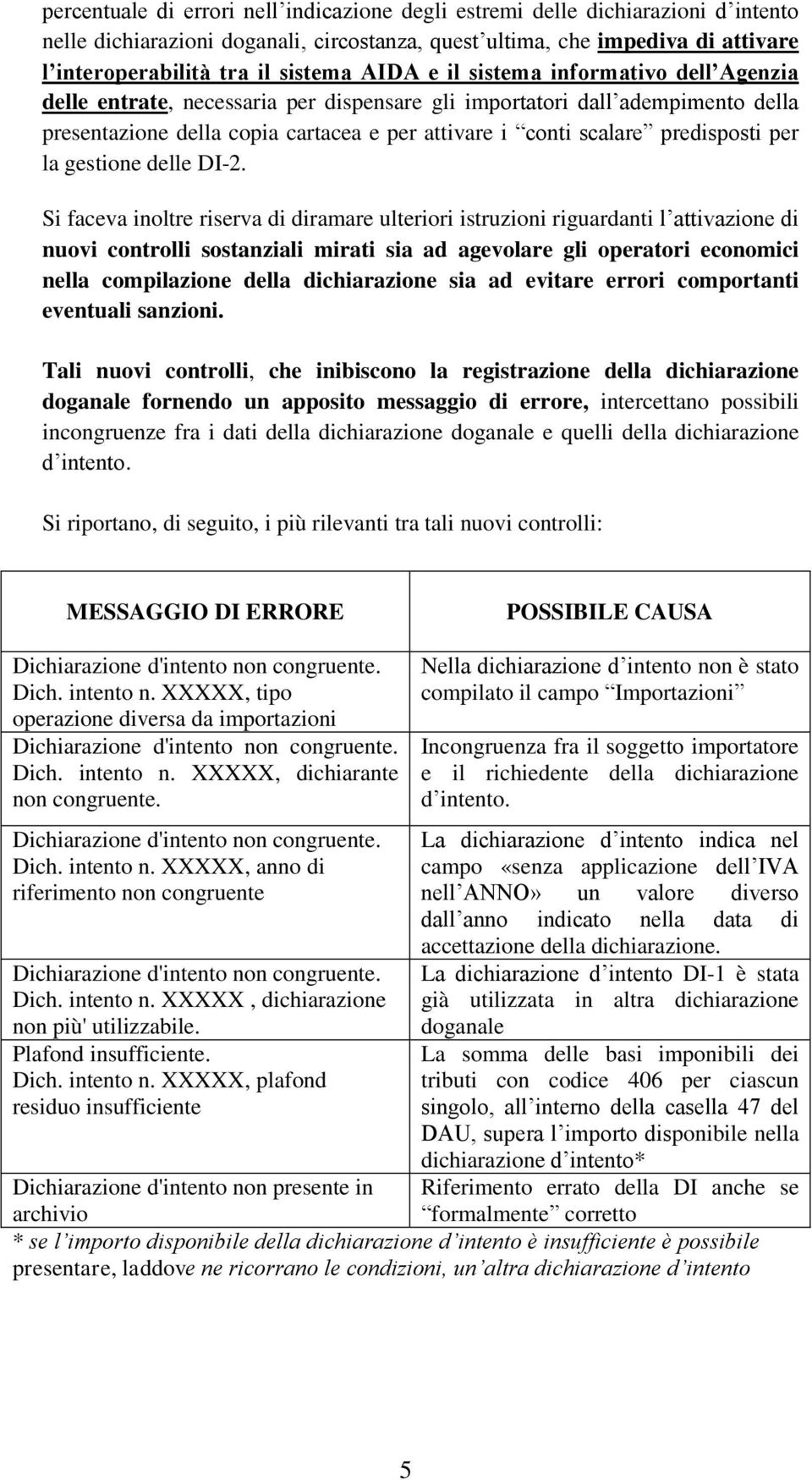 predisposti per la gestione delle DI-2.