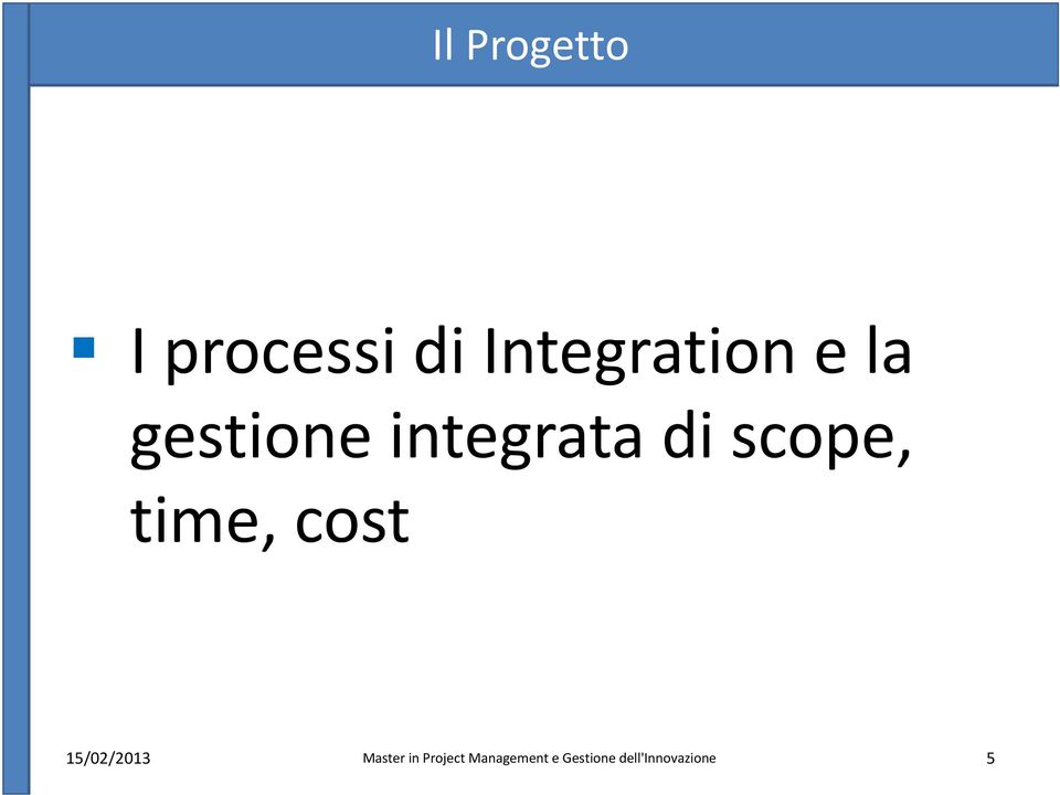 Integration e la