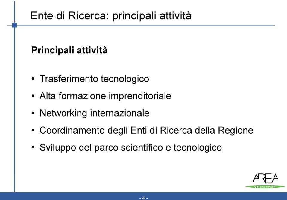 Networking internazionale Coordinamento degli Enti di