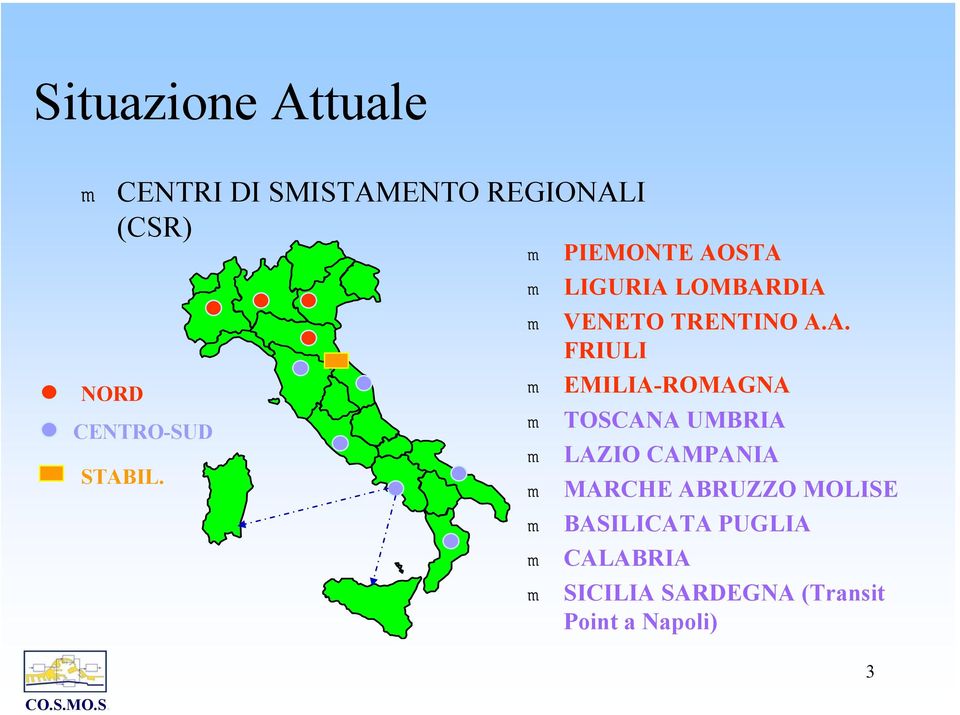 A. FRIULI EMILIA-ROMAGNA TOSCANA UMBRIA LAZIO CAMPANIA MARCHE ABRUZZO