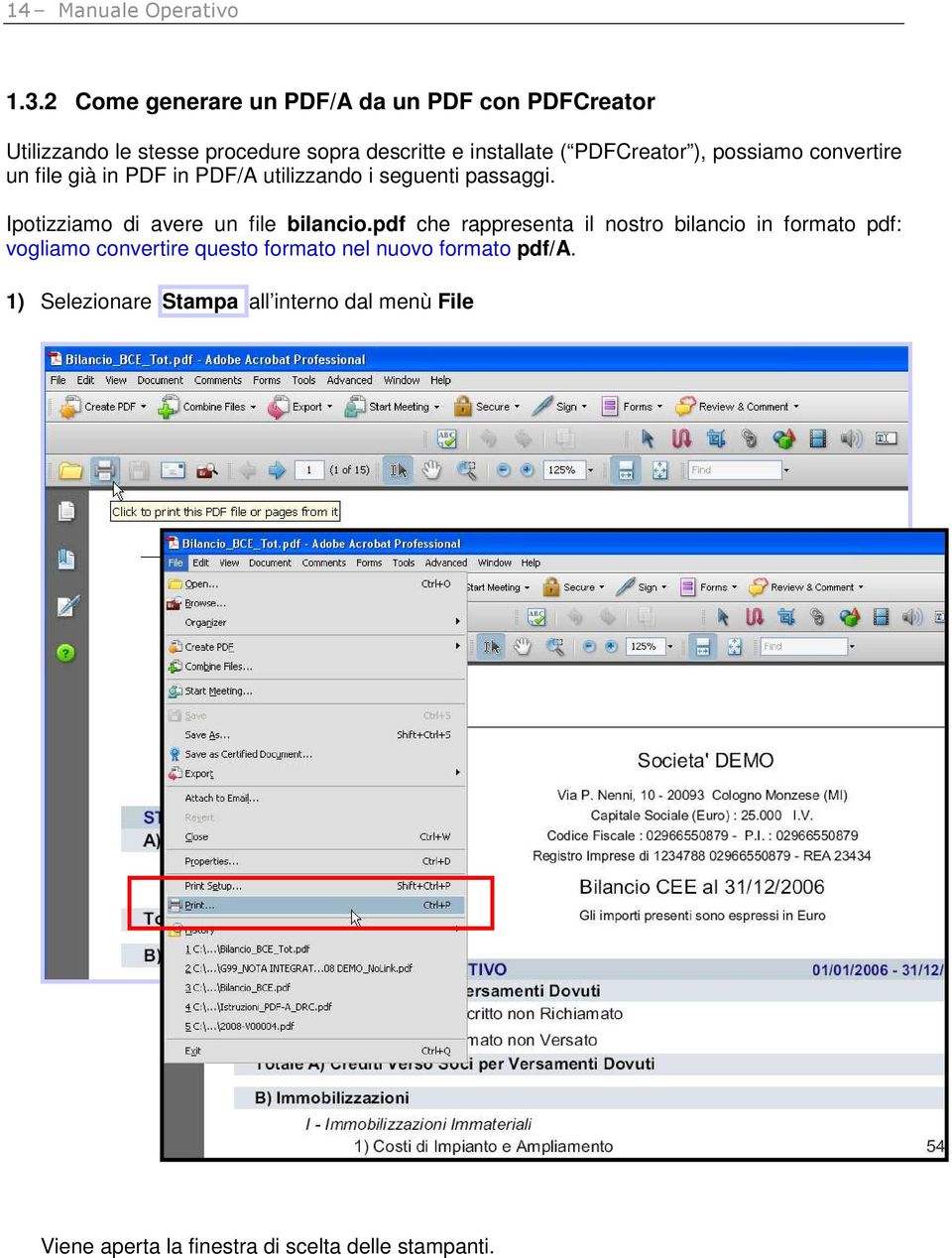 PDFCreator ), possiamo convertire un file già in PDF in PDF/A utilizzando i seguenti passaggi.