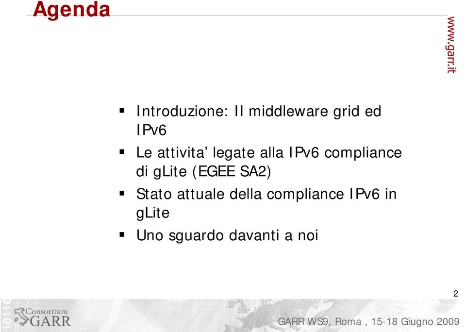 di glite (EGEE SA2) Stato attuale della