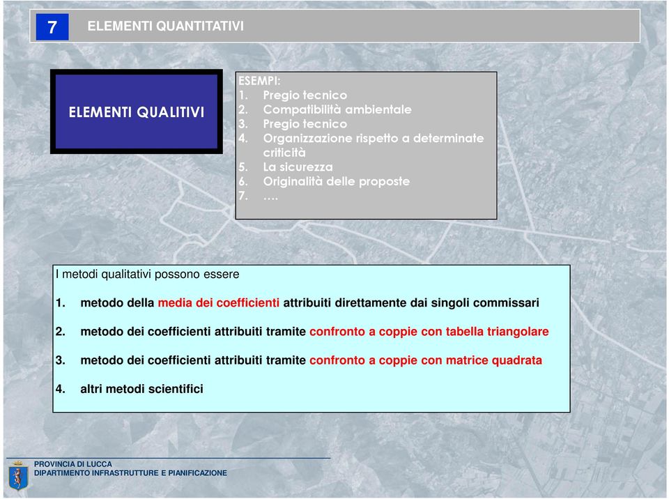 metodo della media dei coefficienti attribuiti direttamente dai singoli commissari 2.