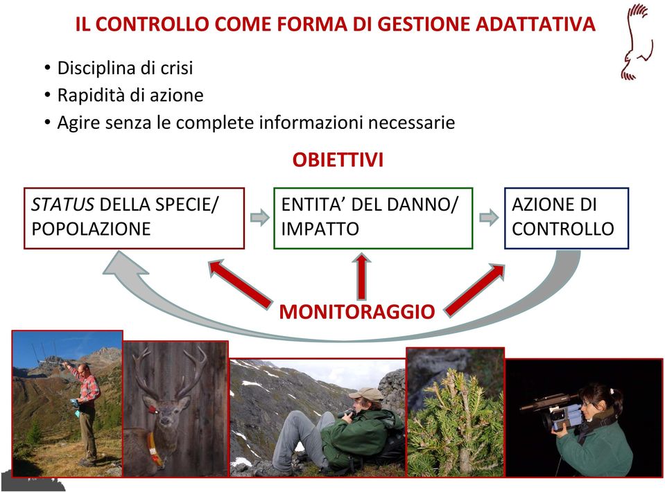 informazioni necessarie OBIETTIVI STATUS DELLA SPECIE/