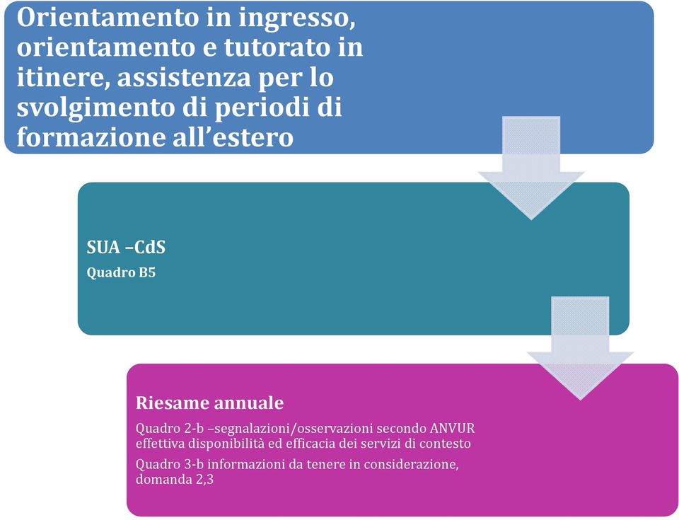 2-b segnalazioni/osservazioni secondo ANVUR effettiva disponibilità ed efficacia