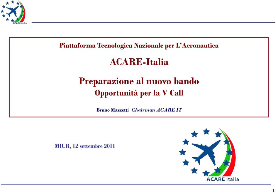 nuovo bando Opportunità per la V Call Bruno