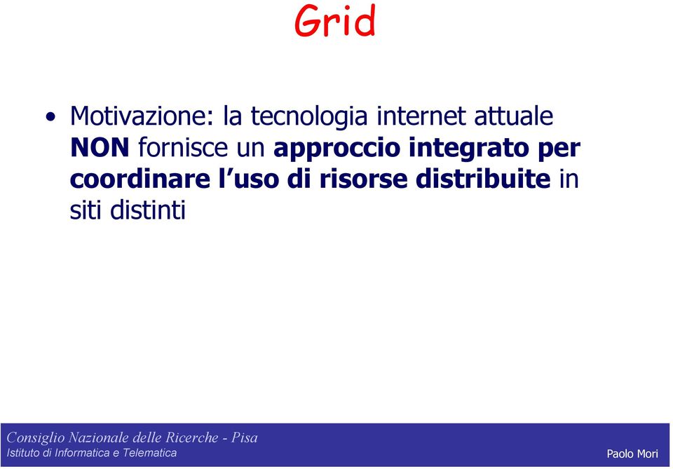 approccio integrato per coordinare l