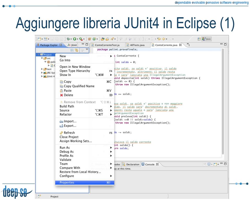 JUnit4 in