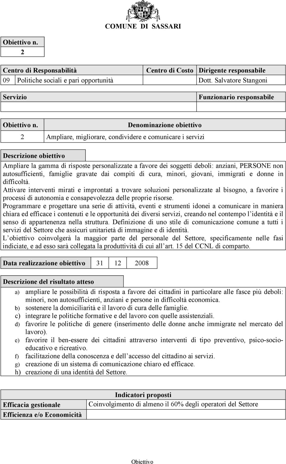 non autosufficienti, famiglie gravate dai compiti di cura, minori, giovani, immigrati e donne in difficoltà.