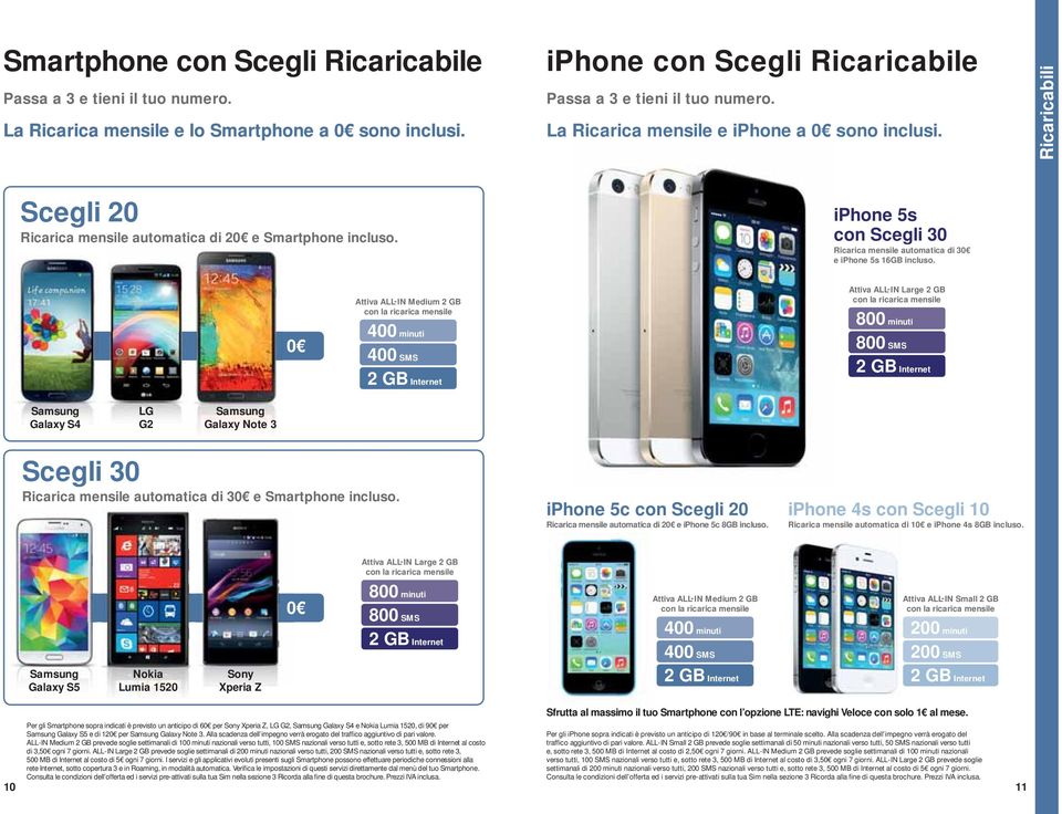 iphone 5s con Scegli 30 Ricarica mensile automatica di 3 e iphone 5s 16GB incluso.