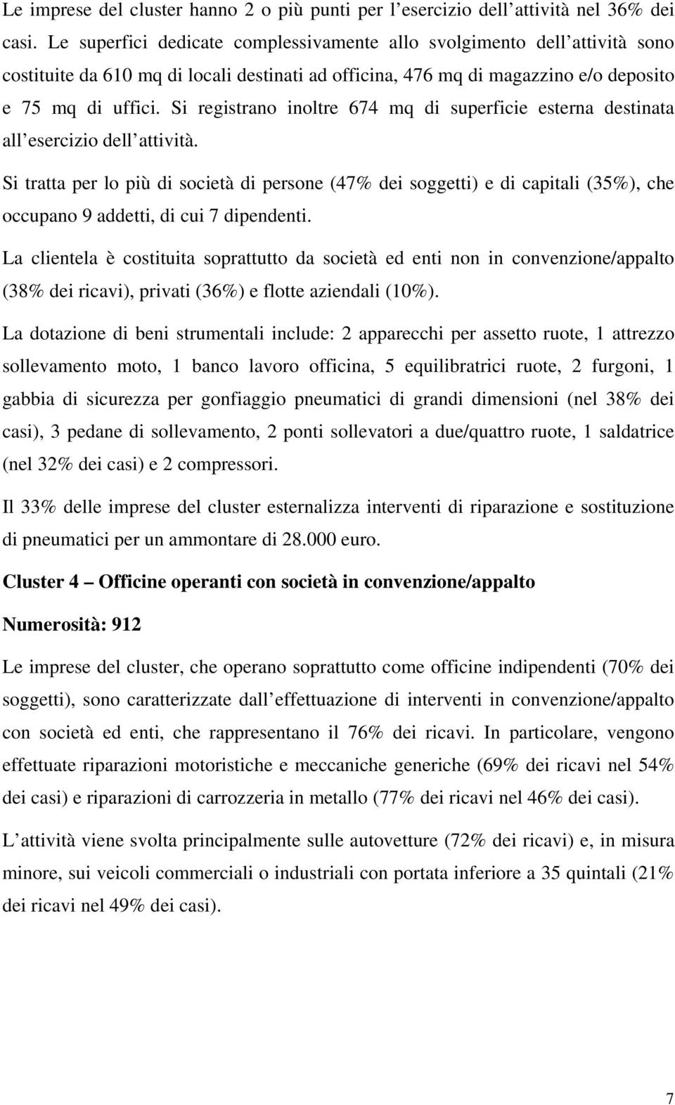 Si registrano inoltre 674 mq di superficie esterna destinata all esercizio dell attività.