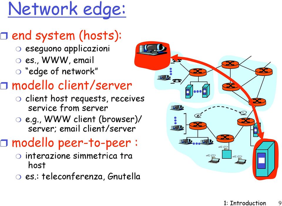 receives service from server e.g.